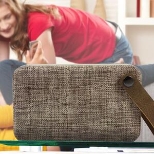 Soundz SZ300 Brown Fabric Wireless Portable Audio Speaker