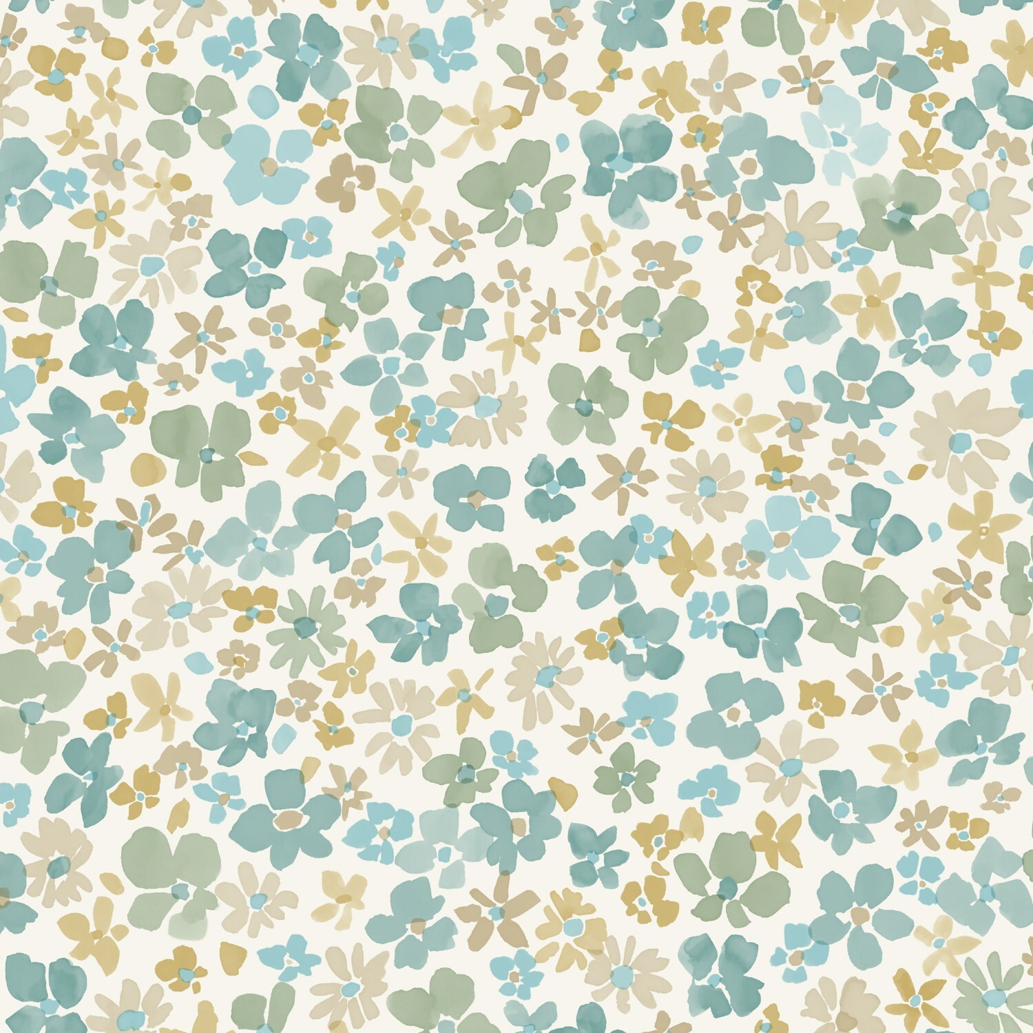 Grandeco Green Veronica Ditsy Daisy Floral Nursery Textured Wallpaper, Teal - Image 4