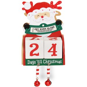Pre-personalised Wood Advent Block Calendar - Over 80 Titles - Jack