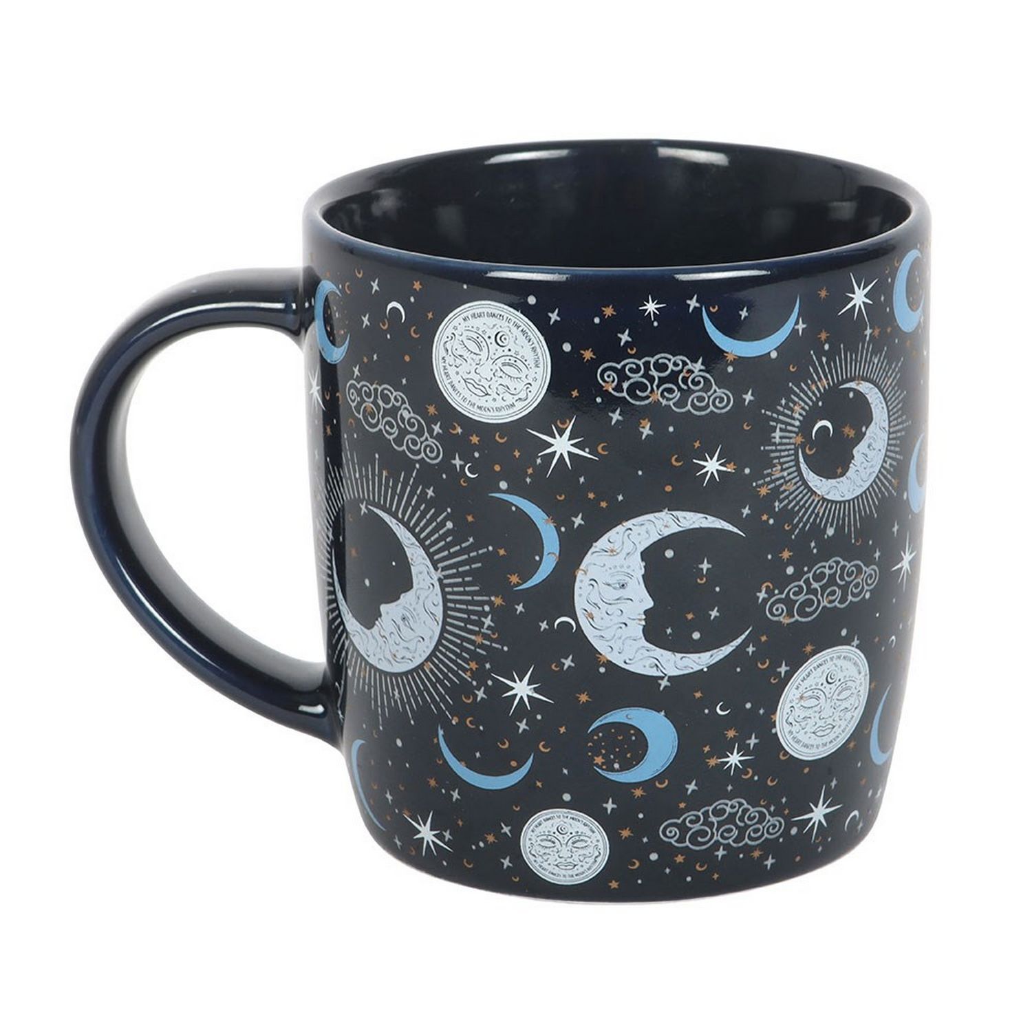 Something Different Moon Mug - Blue/White/Black