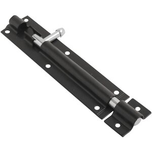 Dzina Steel Sliding Tower Door Bolt 250mm x 48mm (10 Inch) Black Pack of 1