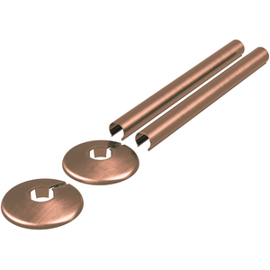 Antique Copper 200mm Retrofit Pipe Sleeving Kit