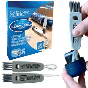 Bottle Lid Cleaning Brush Multifunctional Cup Gap & Detail Scrubber - Pack of 2