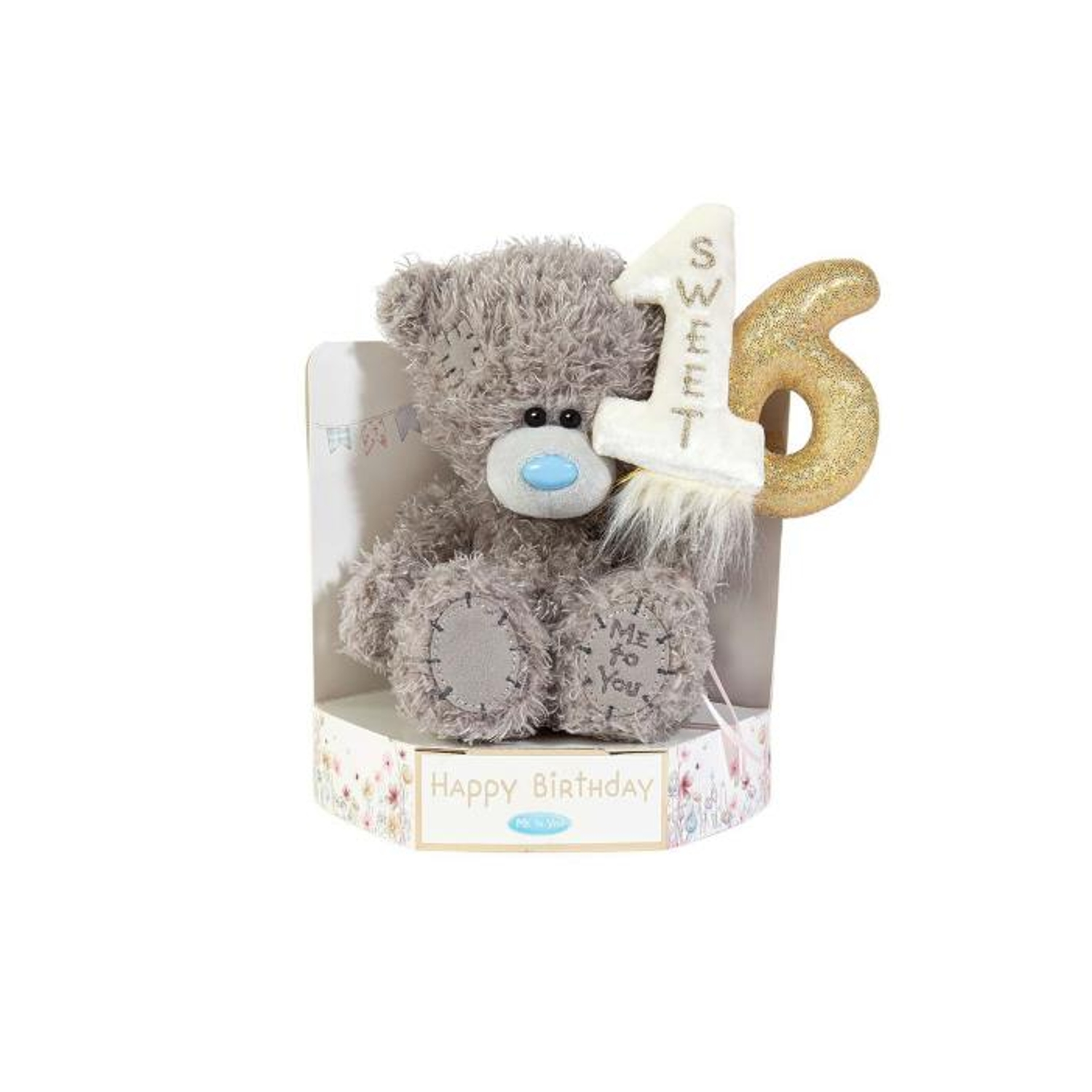 Carte Blanche Greetings Ltd Npp Gold/Grey 16Th Birthday Tatty Teddy Bear - Image 7