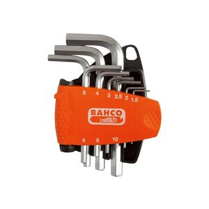 Bahco Be-9878 Metric Hex L-key Set, 9 Piece