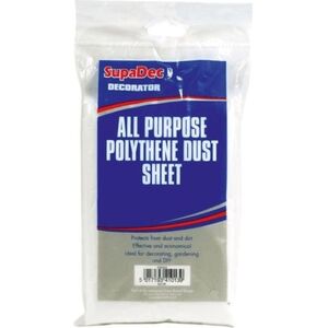 SupaDec All Purpose Polythene Plastic Dust Sheets