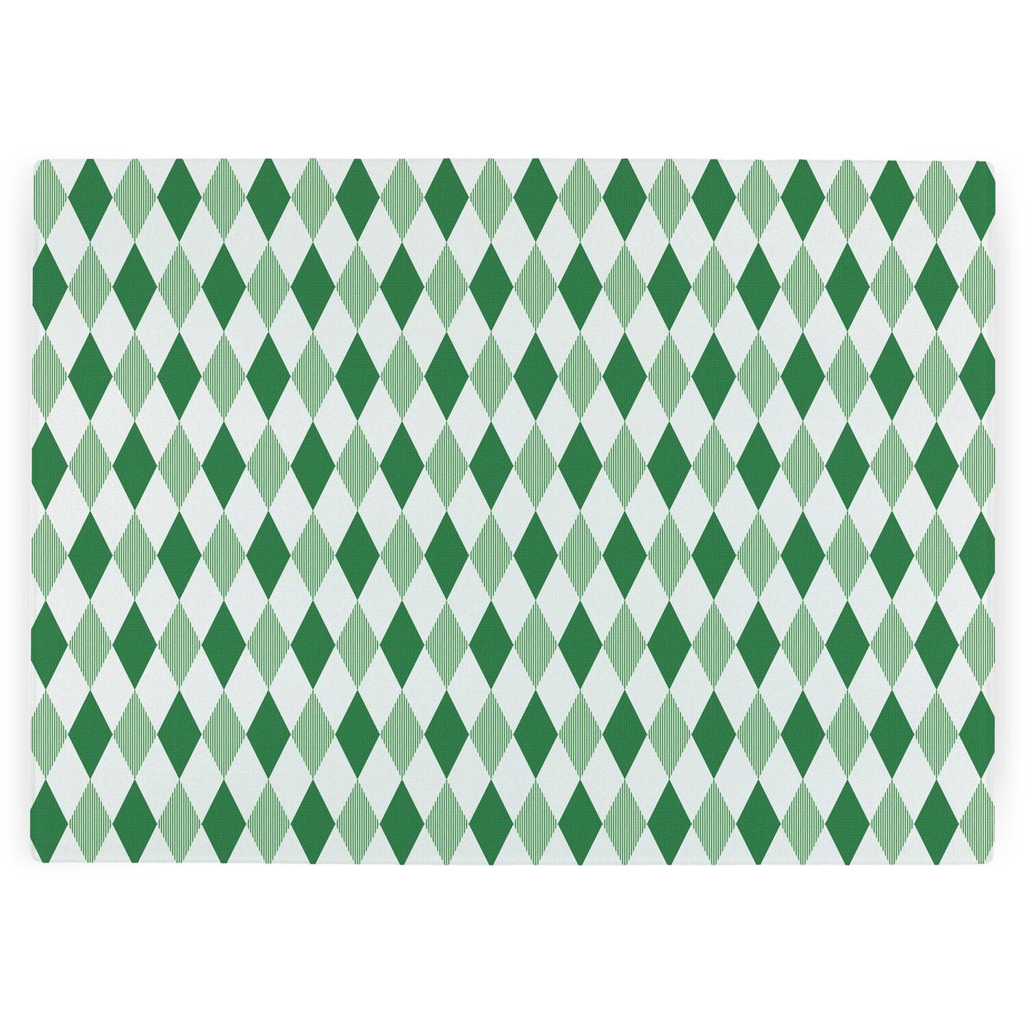 B&Q -  Green Argyle Textured Glass Worktop ProtectorLarge Kitchen Chopping Board - Image 3