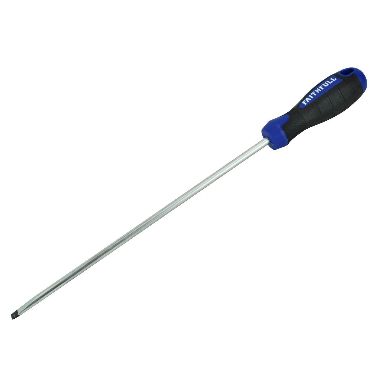 Faithfull Soft Grip Screwdriver, Flared Slotted E - Multi Colour