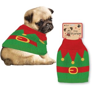 Knitted Elf Jumper 3 Sizes Christmas Decoration
