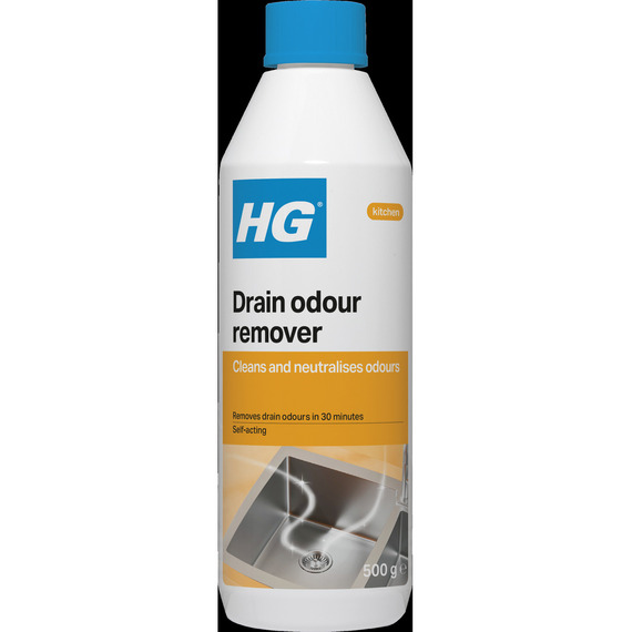 H G Drain Odour Remover 0.5kg, sufficient for 10 treatments.