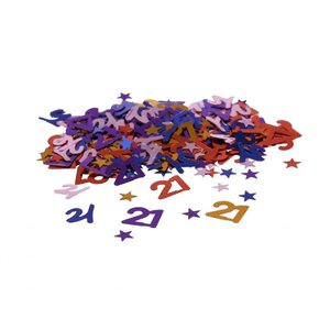 Mini Stars 21 Confetti Multicolor Coloured 12 Pack