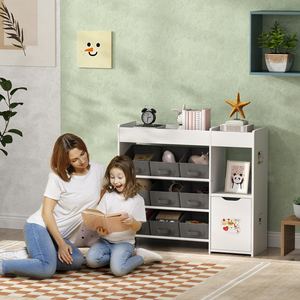 AIYAPLAY Kids Toy Storage with 9 Removable Boxes, Toy Storage Units
