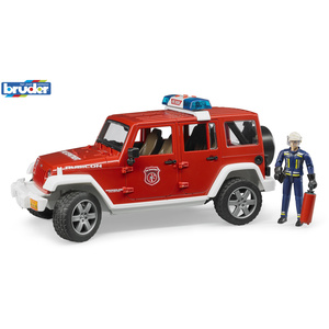 Jeep Wrangler UnlimitedRubicon fire dept vehicle with fireman