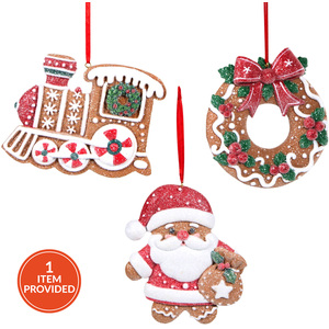 Iced Gingerbread Hanging Decoration