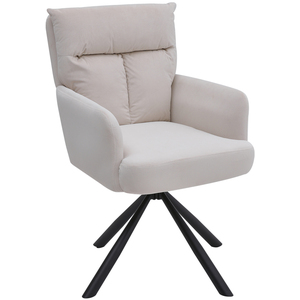 Upholstered Swivel Accent Chair with Armrests