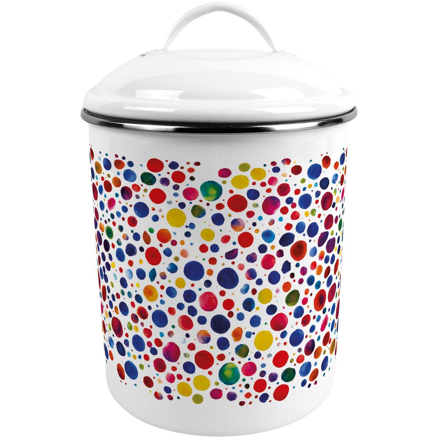 B&Q -  Colourful Dots Large Kitchen Storage Tin - Image 3