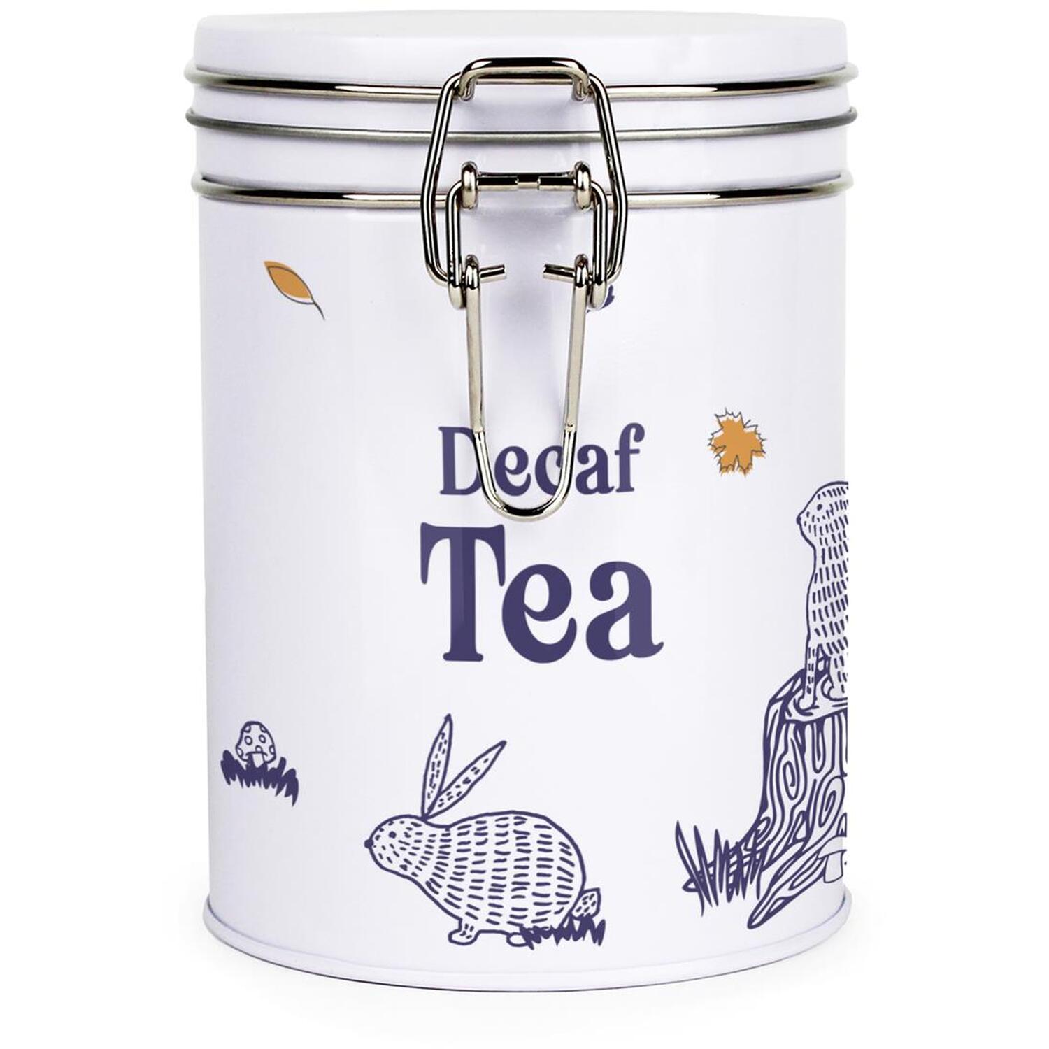 Purely Home Woodland Rabbits Clip-Lid Kitchen Storage Canister - Decaf Tea