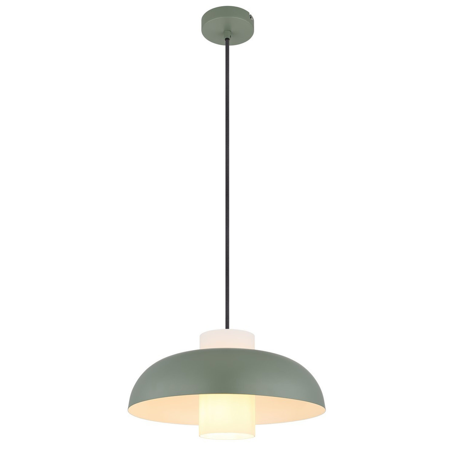 Globo Hanging Light Lowe, Green Matt, Ø 38 Cm, Metal - Image 2