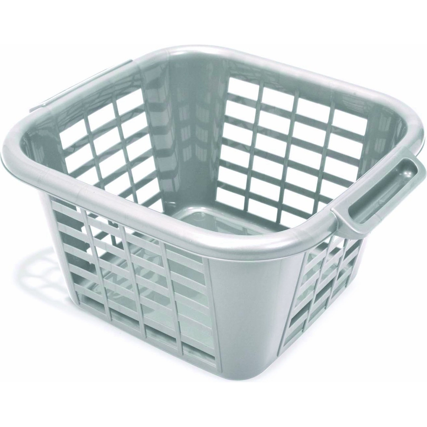 Addis 24 Litre Square Laundry Basket, Metallic - 505977 - Image 6