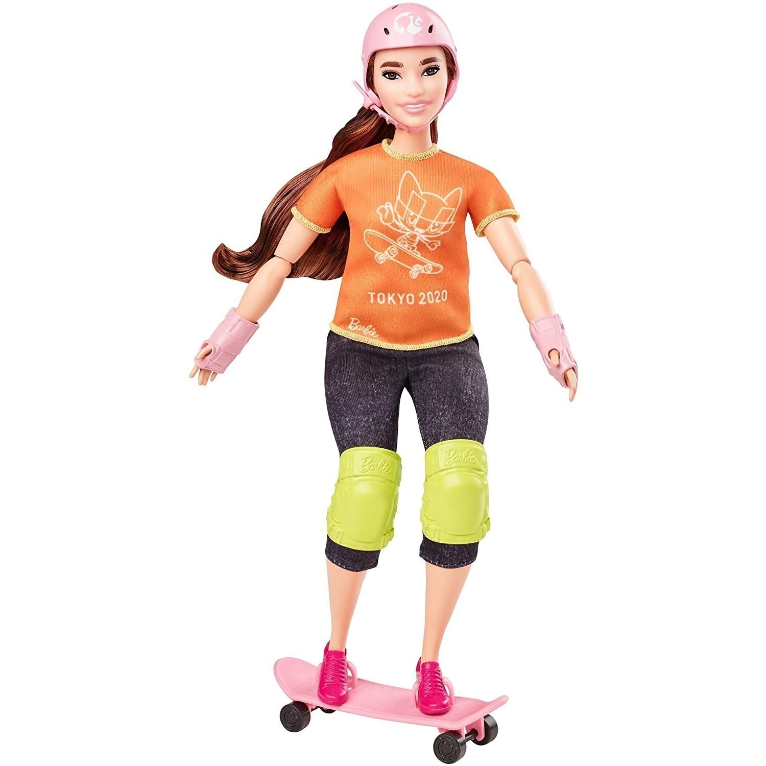 Barbie Skateboarder Doll - Orange