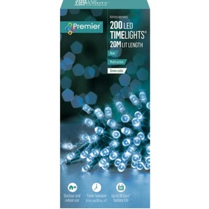 200 Blue Battery Timer lights