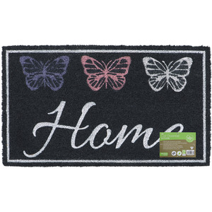 JVL Eco-Friendly Home Butterflies Door Mat
