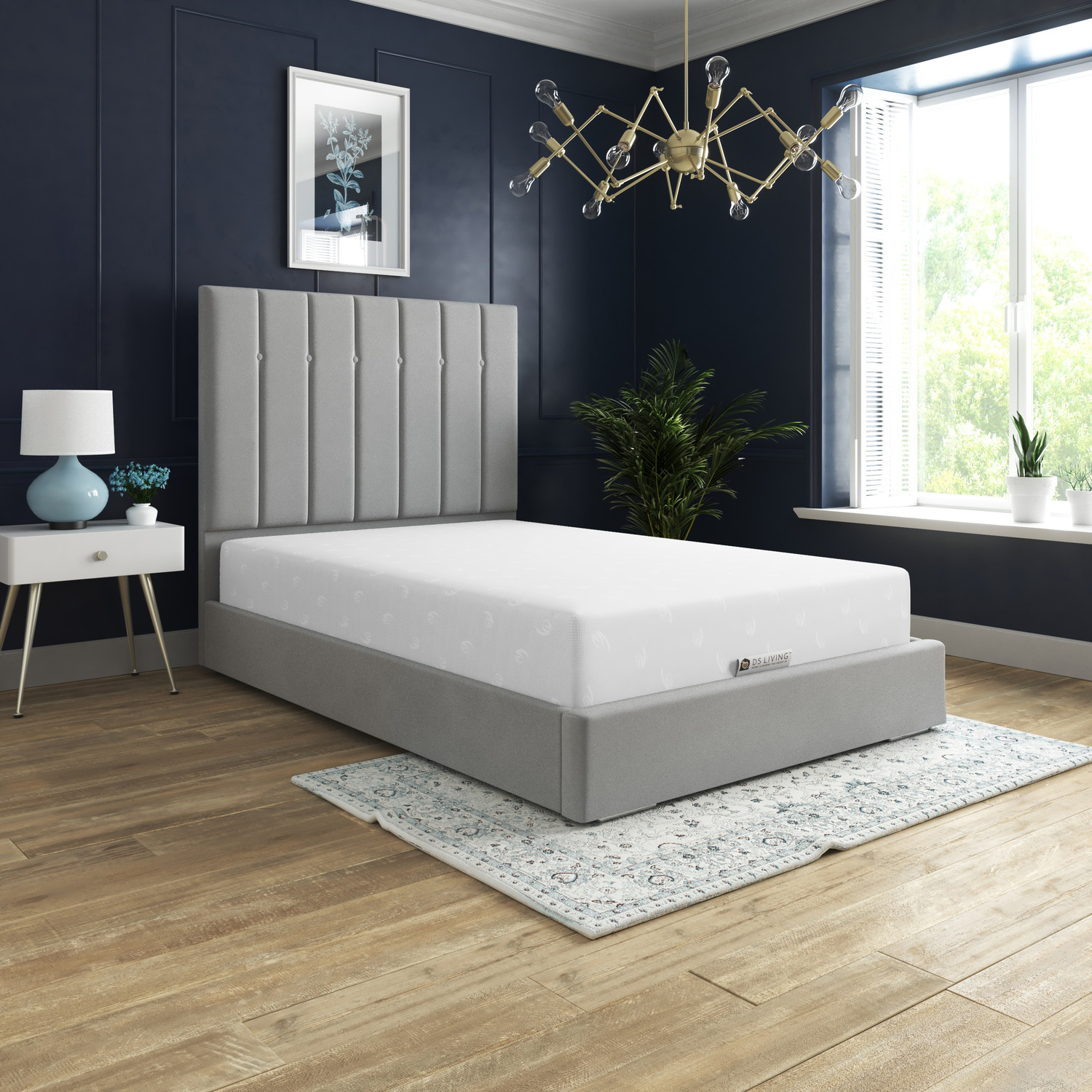 DS Living Pureflex Orthopaedic Memory Foam Mattress – UK Made, Hypoallergenic, Roll Up, Multiple Sizes & Thicknesses
