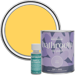 Rust-Oleum Bathroom Tile Paint in Matt Finish - Lemon Jelly 750ml