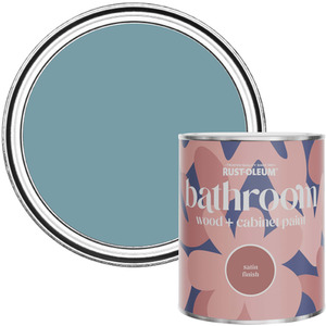 Rust-Oleum Bathroom Wood  Cabinet Paint in Satin Finish - Pacific State 750ml