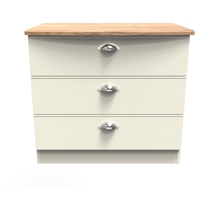 Victoria Ready Assembled 3 Drawer Chest