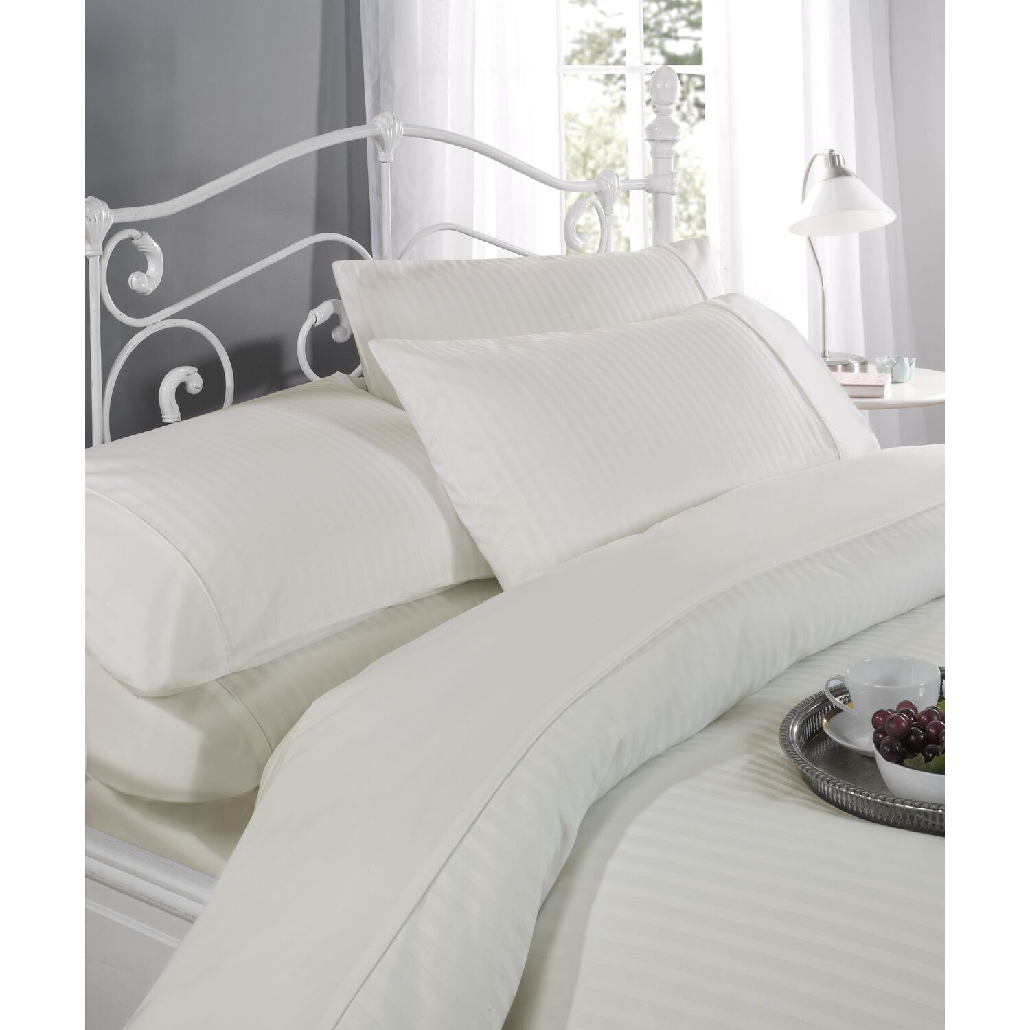 Ritz Duvet Complete Set - Cream Double