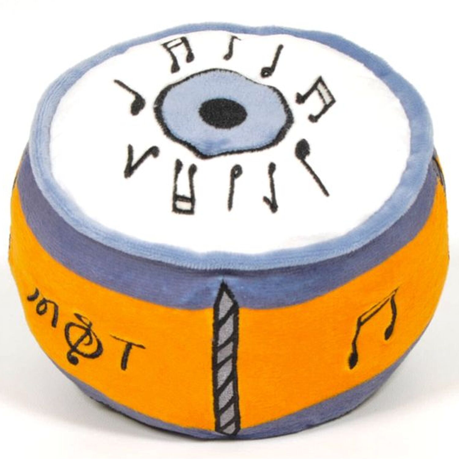 Image of Drum Plush Soft Toy - Sensory SEND Toys - Drum Yellow