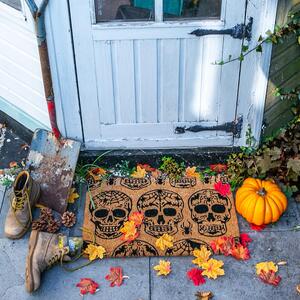 Halloween Coir Door Mat - Day of the Dead