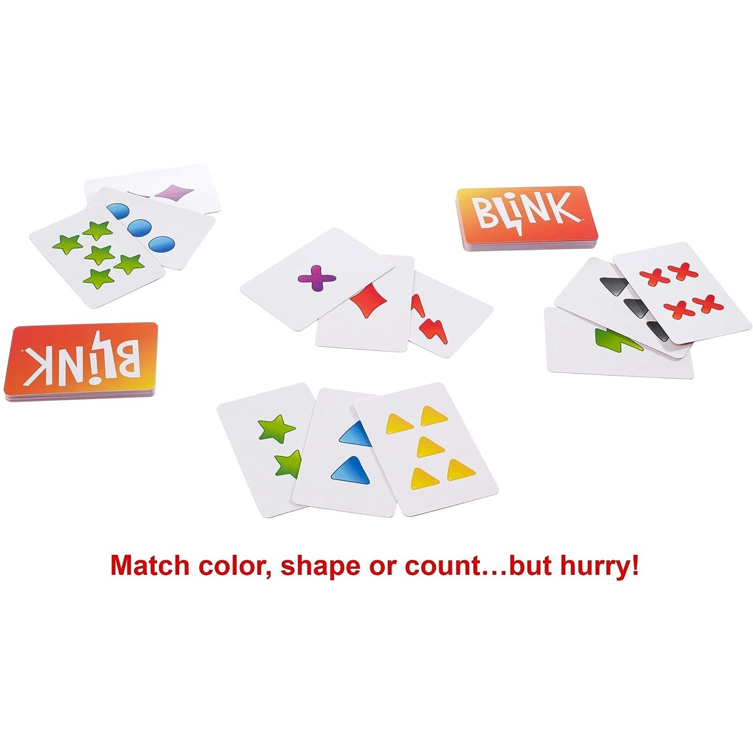 MATTEL BLINK Gioco Di Carte Veloce - Set Da 3 Mazzi Per Riflessi E Velocità - 2