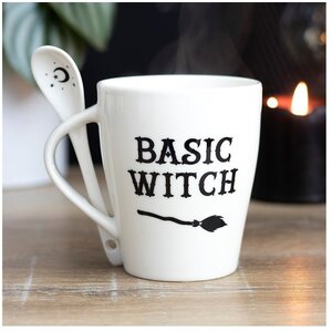 Basic Witch Mug and Spoon Set