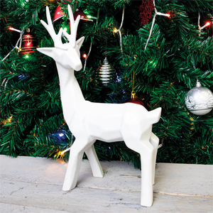 White Glitter Reindeer