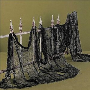 Black Mesh Halloween Decoration Cloth