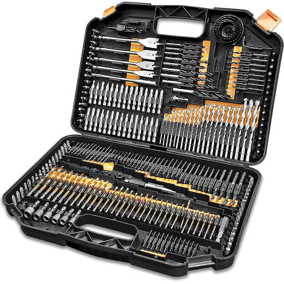 246 Piece HSS Titanium Twist Combination Drill Bit Set