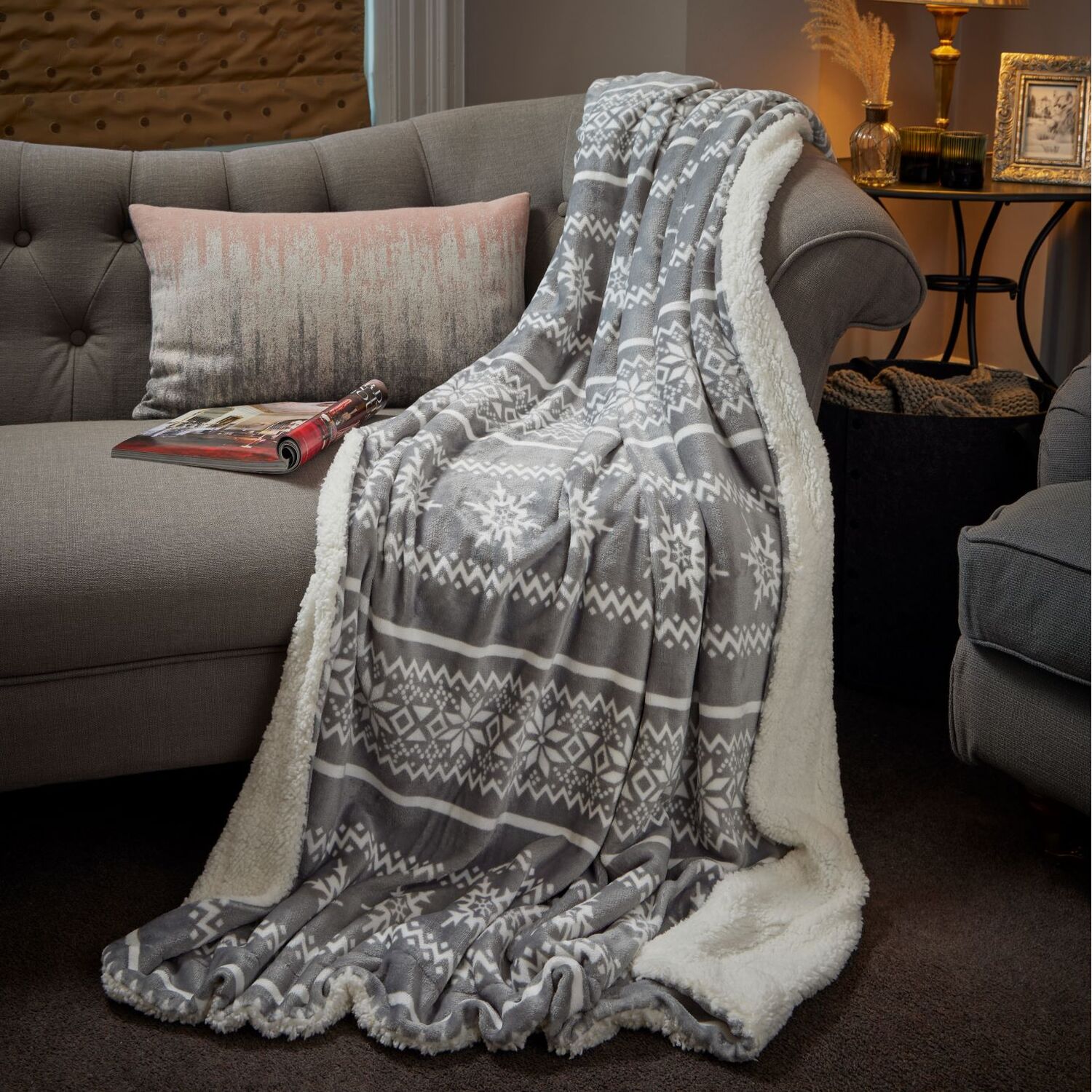 Christmas Sherpa Blanket