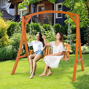 Garden Patio Wood Swing Frame