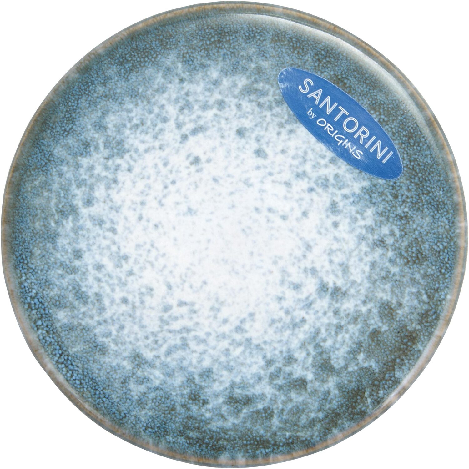Image of Santorini Reactive Glaze Coaster - Blue