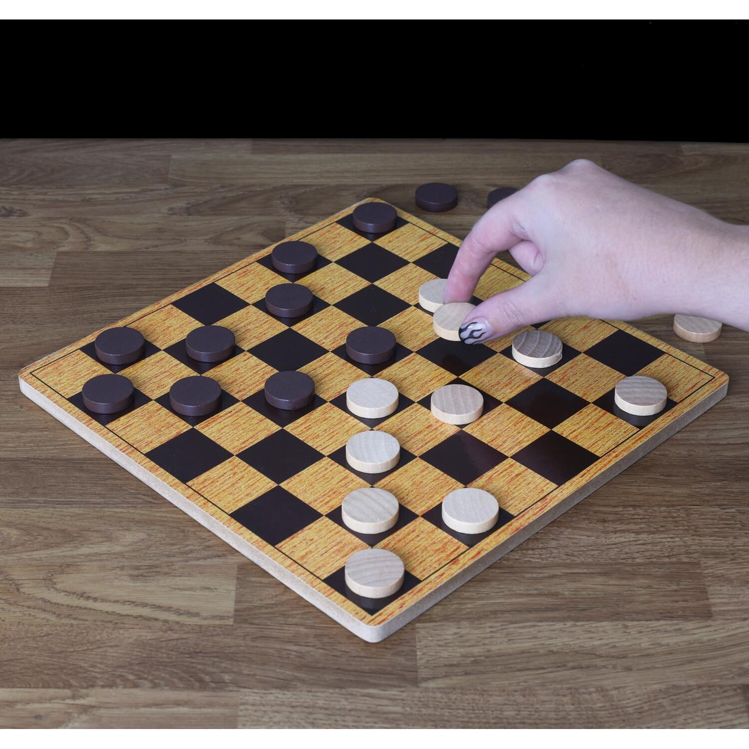 Wooden Draughts 