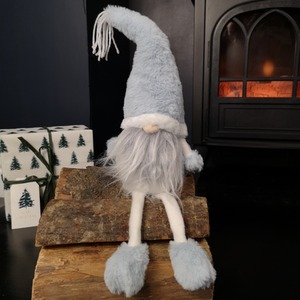 Plush Sitting Christmas Gonk with Dangly Legs Decoration