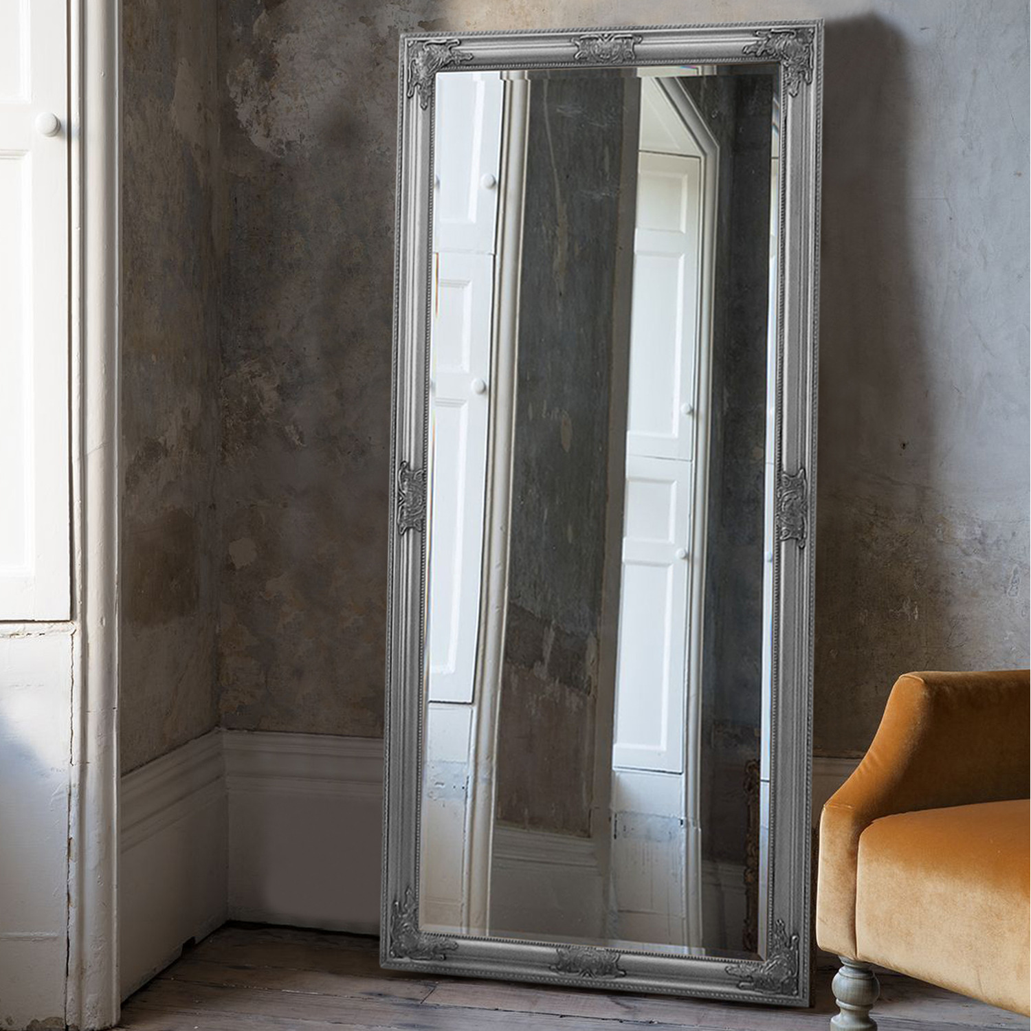 Image of Marco Full Length Mirror Antique Silver&hellip;