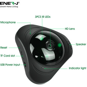 Smart WiFi VR 360 IP Camera Panoramic View Home and Office Security