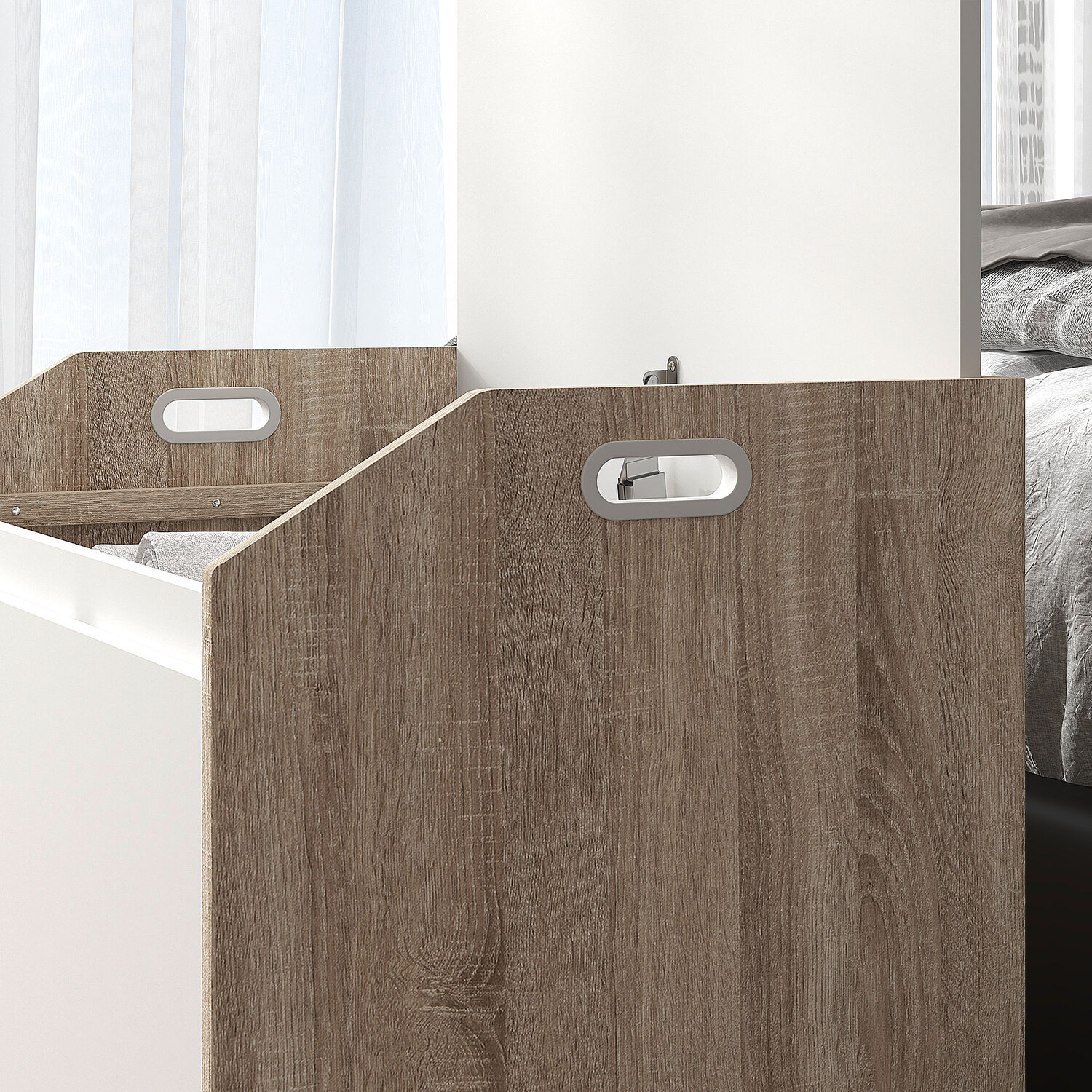 HOMCOM Ottoman Storage Box with Lift Top