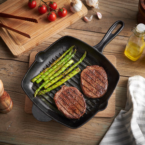 Cast Iron Griddle Pan Pre-Seasoned Non-Stick