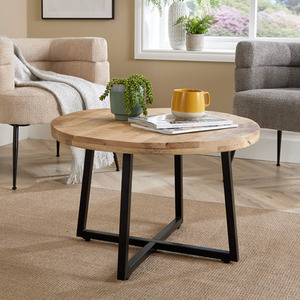 Natural Home Source Modesto Mango Wood Round Coffee Table shot 6078157