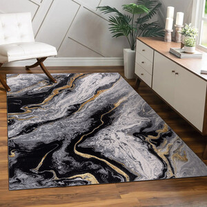 Sunset Marble Rug Monochrome