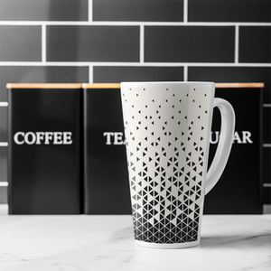 Geometric Triangles Latte Mug